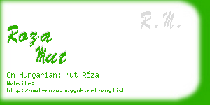 roza mut business card