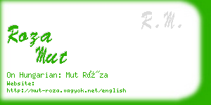 roza mut business card